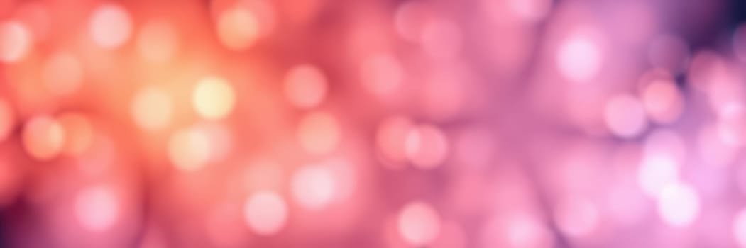 Soft and dreamy bokeh lights illuminate the background with shades of pink and purple. The vibrant colors create a festive atmosphere ideal for celebrations.