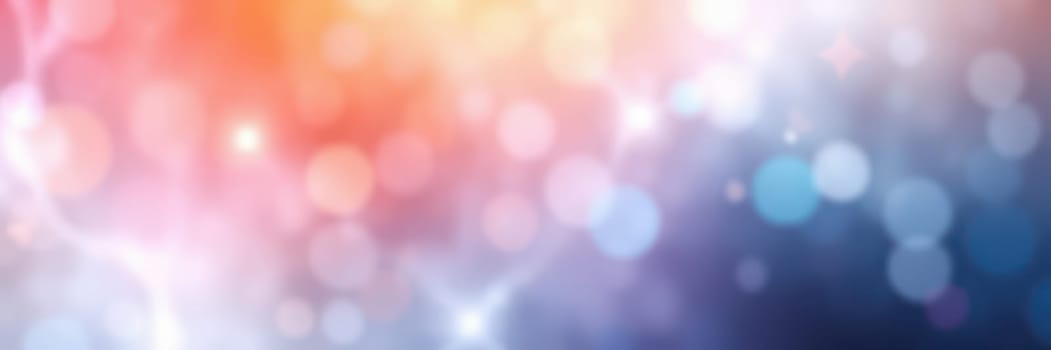 Soft, diffused lights create a dreamy bokeh effect in various vibrant colors, perfect for artistic designs, websites, and presentations.