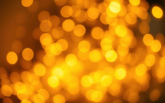 Soft, warm golden bokeh lights illuminate the background, accentuating a joyful celebration taking place in an urban area at night, creating an enchanting ambiance.