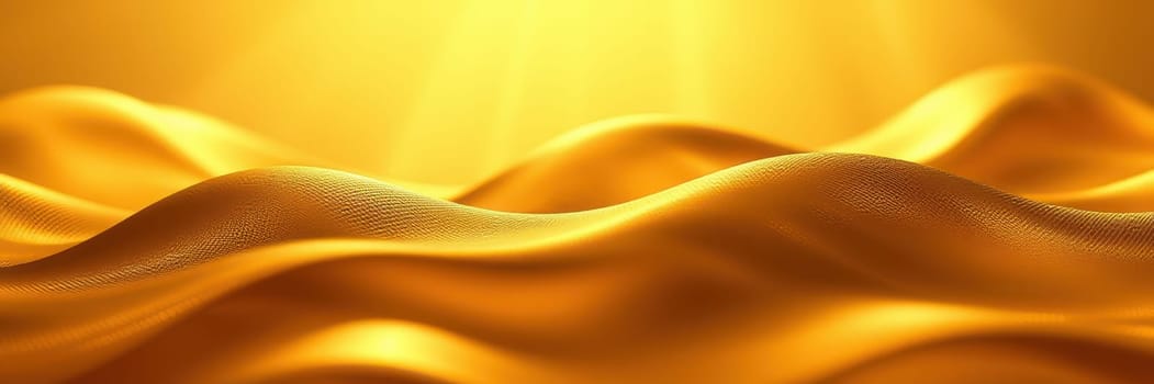 Soft golden waves undulate gracefully, illuminated by gentle sunlight. The warm glow creates a calming and serene ambiance, inviting contemplation and relaxation.