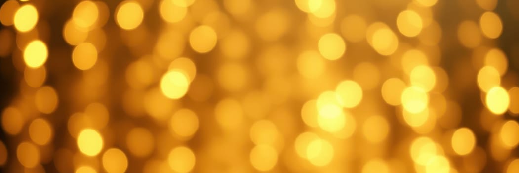 Soft, shimmering golden lights blur together, creating a warm and inviting ambiance perfect for celebrations, parties, and joyful gatherings during holiday seasons.