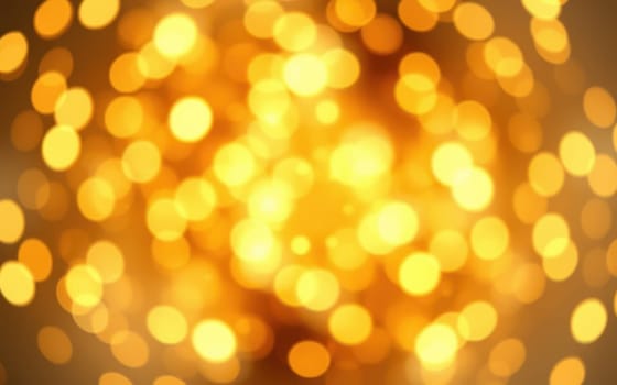 Soft golden lights form a mesmerizing bokeh effect, enhancing the ambiance of a joyful celebration at night. The gentle shimmer evokes a sense of warmth and festivity.