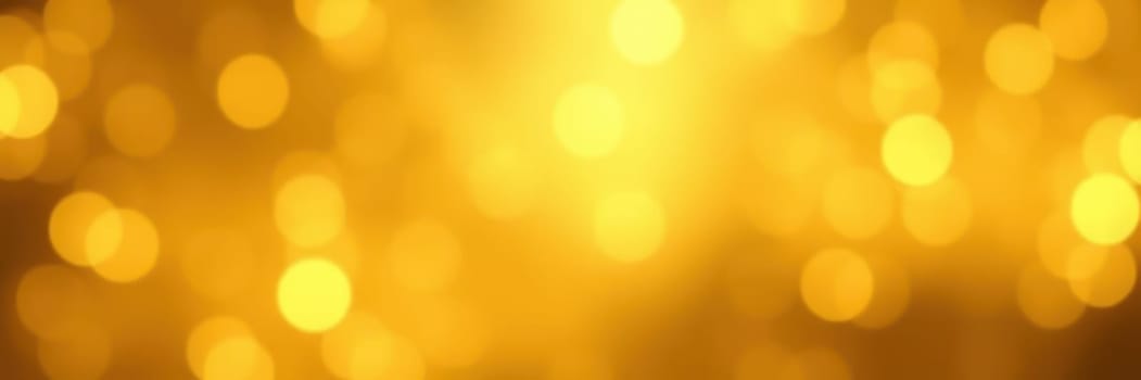 Vibrant golden bokeh glimmers softly, creating a warm and inviting ambiance, perfect for festive occasions or special celebrations during the evening.