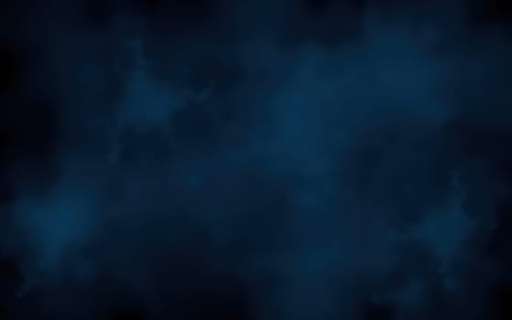 Abstract blue cloud formations dominate the evening sky, creating an intriguing and atmospheric setting that captures a sense of mystery and tranquility.