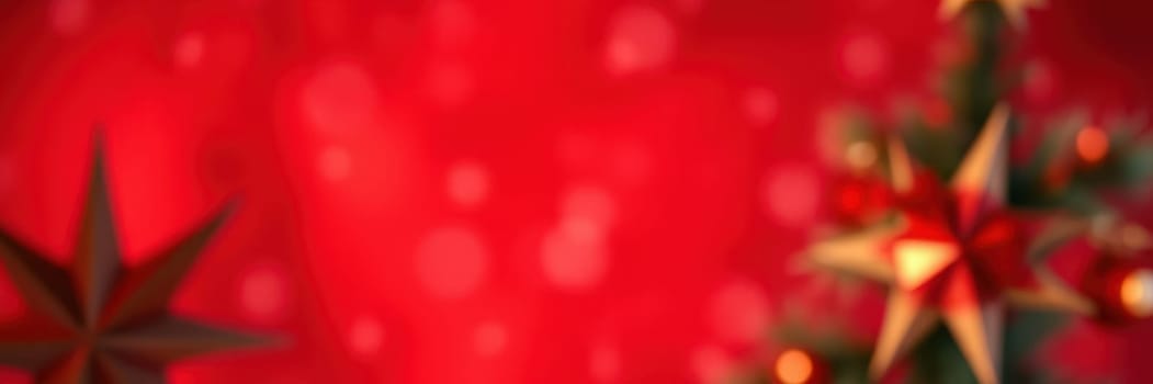 A vibrant background featuring red and golden hues enhances a festive mood, perfect for Christmas celebrations and holiday gatherings, inviting warmth and joy.