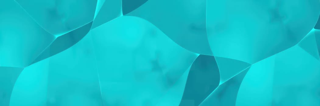 Dynamic shapes in shades of blue and green flow seamlessly, creating an engaging visual experience perfect for contemporary art enthusiasts, showcasing fluid movement and color.