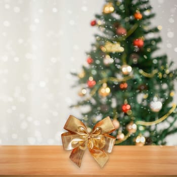 new year white green background christmas tree wooden texture, toys fir branches holiday. High quality illustration