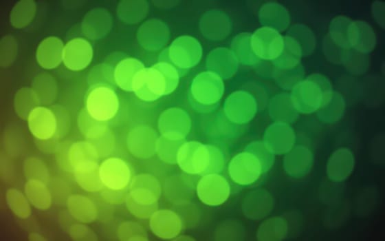 A lively display of soft green bokeh lights in various shades fills the background, creating a dreamy, artistic effect perfect for designs and creative uses. The light patterns appear ethereal.