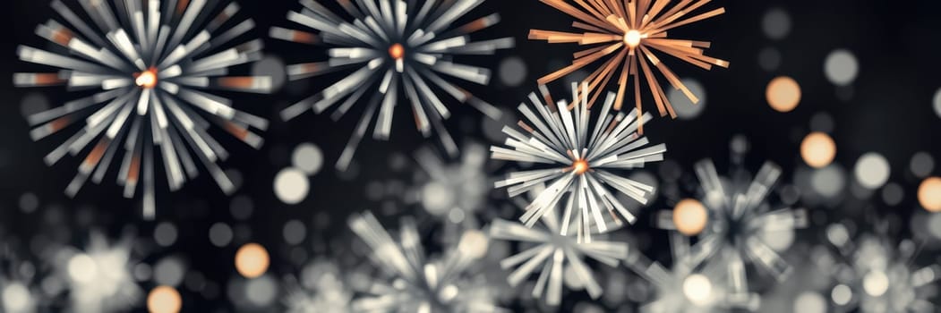 Colorful sparkler lights illuminate the darkness, creating an enchanting atmosphere for a festive gathering. Glimmering bursts reflect joy and celebration.