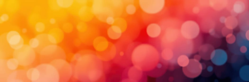 Brightly colored bokeh lights blend shades of orange, pink, and purple, creating a soft, dreamy atmosphere perfect for digital design or artistic backgrounds.