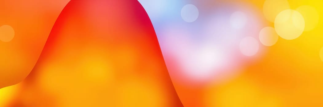 Vivid orange and red tones create an energetic design with smooth gradients and soft focus areas, evoking warmth and enthusiasm. This colorful display captivates the viewer's attention.