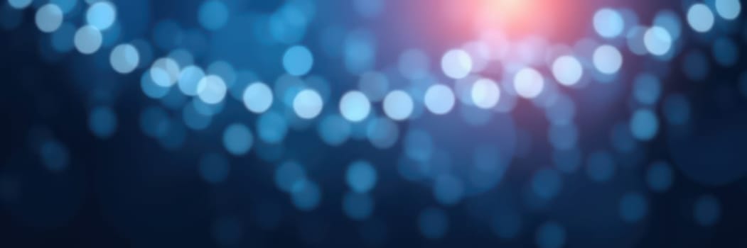 Soft blue and pink bokeh lights form an enchanting backdrop, creating a magical atmosphere for an evening gathering filled with joy and celebration.