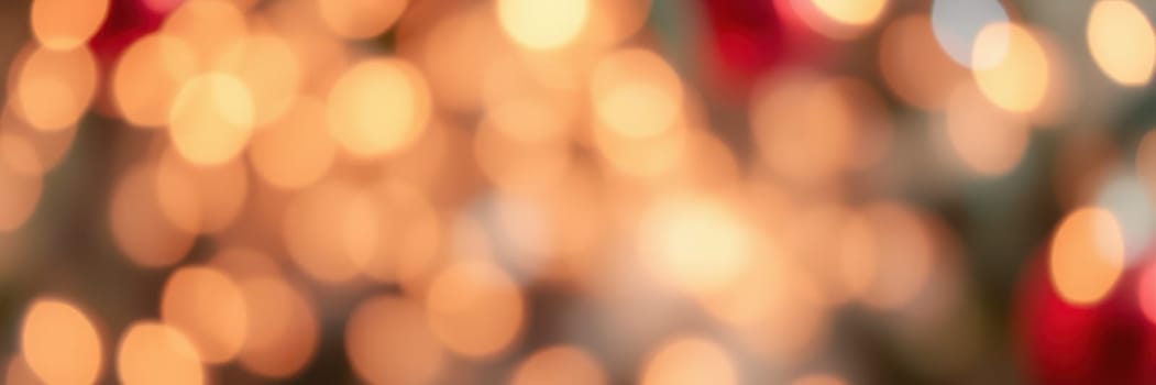 Colorful bokeh lights twinkle beautifully, filling the space with warmth and charm during a joyful nighttime gathering. The soft glow enhances the celebratory mood.