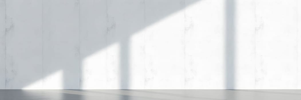 Sunlight creates intricate patterns of light and shadow on a plain interior wall in a serene space. The simplicity highlights the beauty of natural illumination.