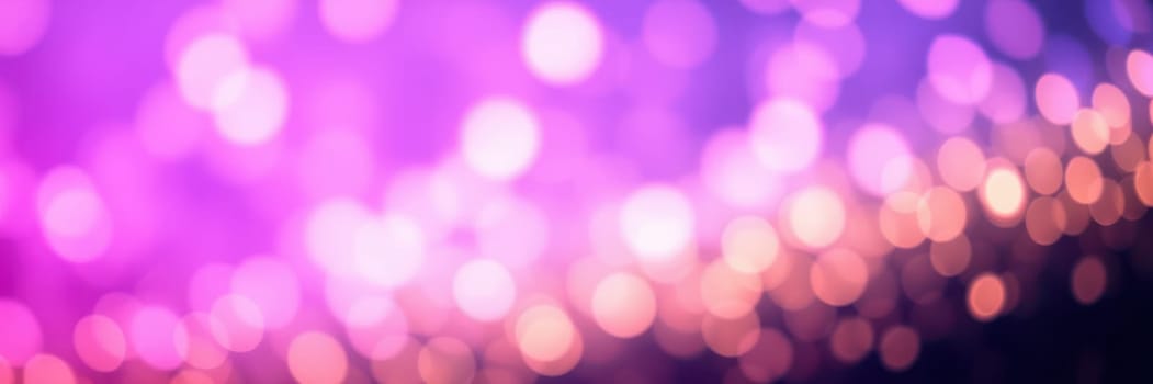 Soft, glowing bokeh lights in shades of pink, purple, and orange create an enchanting backdrop perfect for parties or artistic displays at night.