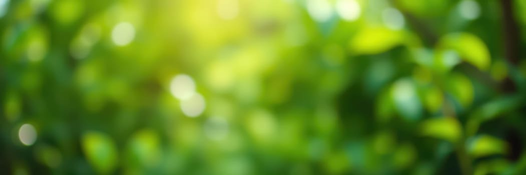 Lush green leaves bask in warm sunlight, creating a calming ambiance in a peaceful garden. The gentle play of light enhances the rich textures and colors of nature.