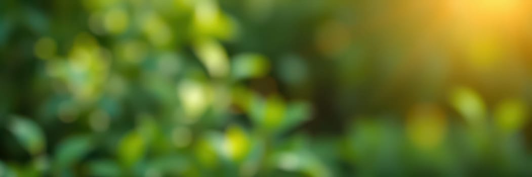 Soft sunlight spreads warm tones across a lush green backdrop, creating a tranquil atmosphere in a natural setting during late afternoon hours.