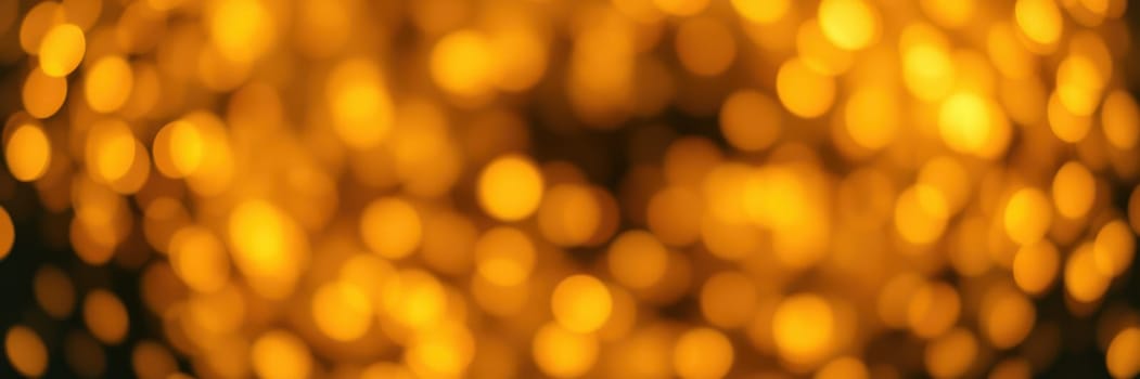 Warm golden bokeh lights create a soft, enchanting ambiance suitable for an evening gathering or celebration. The blurred effect enhances the dreamy mood.