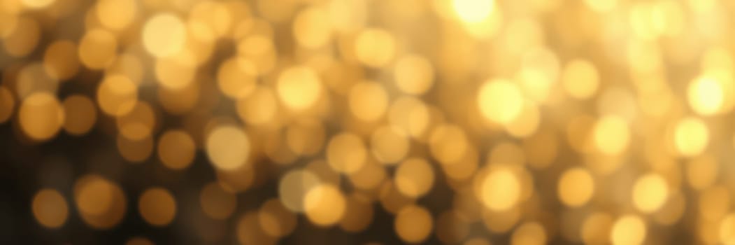 Bright golden lights twinkle in a blurred background, creating a magical ambiance for a lively celebration in an urban space at night, inviting joy and excitement.