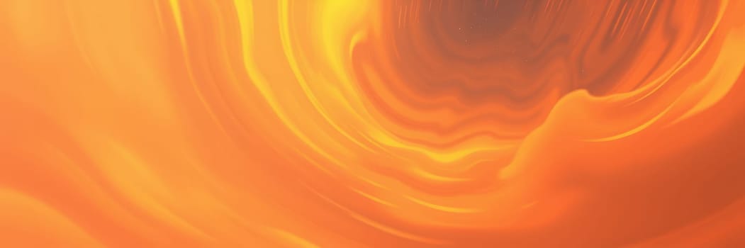 Swirling patterns of vibrant orange dominate the visuals, evoking feelings of warmth and energy, reminiscent of a sunset or molten lava flowing gracefully through the landscape.