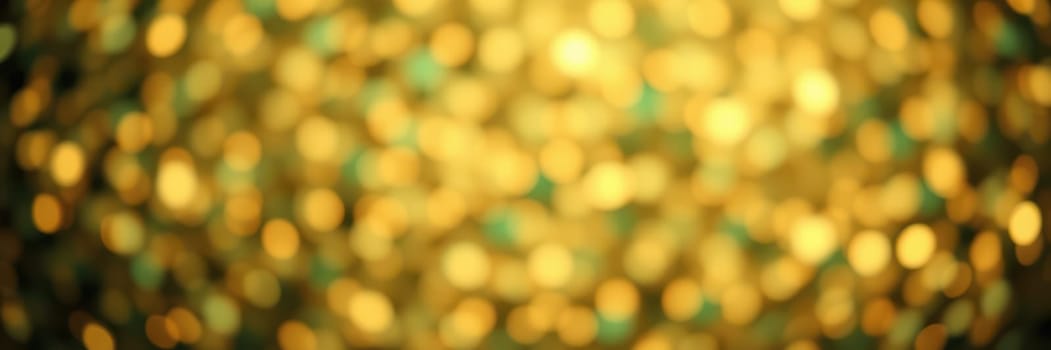 A luminous backdrop filled with golden bokeh light effects enhances the atmosphere, creating a sparkling and enchanting setting for festivities during the nighttime.