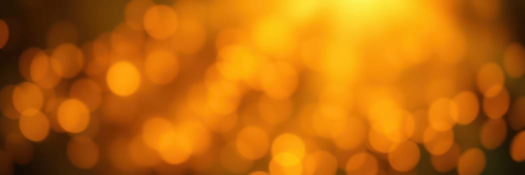 Warm golden bokeh lights illuminate the atmosphere, enhancing the festive mood during a lively gathering in the evening. Guests enjoy the enchanting environment.