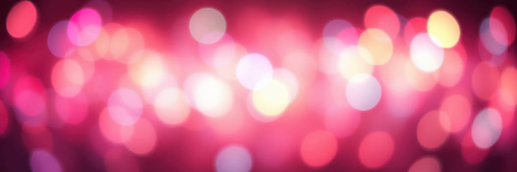 A multitude of colorful bokeh lights illuminates the atmosphere, creating a festive and joyful ambiance perfect for celebrations or events during the evening.