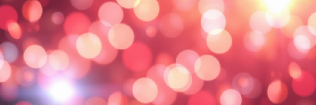 Colorful bokeh lights illuminate the night sky, adding joy and vibrancy to a celebration. The blurred effect creates a cheerful ambiance, perfect for gathering and festivities.