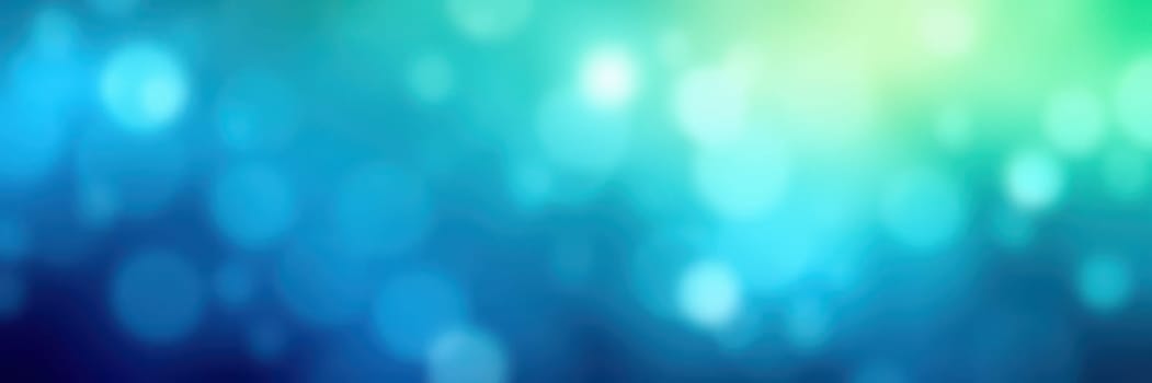 Vibrant blue and green tones blend seamlessly, creating an abstract bokeh effect. The soft lights enhance the backdrop, ideal for artistic and creative projects.