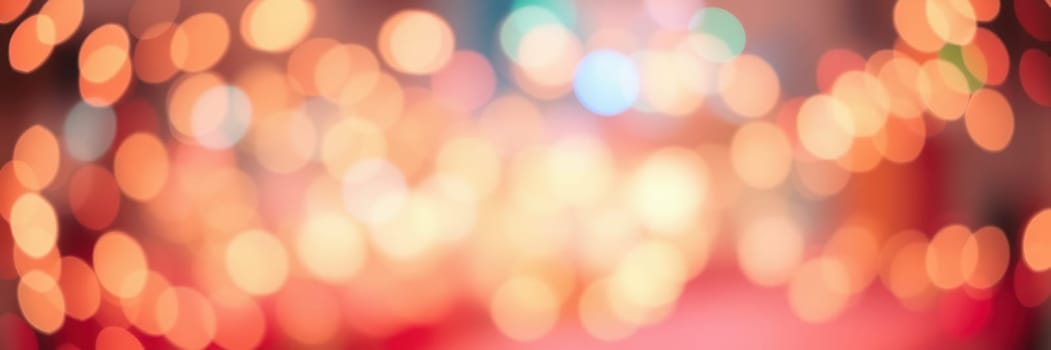 Softly glowing bokeh lights fill the background of a bustling urban area during a joyful evening celebration, creating an enchanting atmosphere full of warmth and excitement.