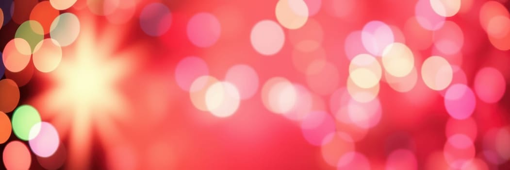 Soft, blurred lights in various colors illuminate a lively environment, enhancing the celebratory mood during an evening gathering or event.