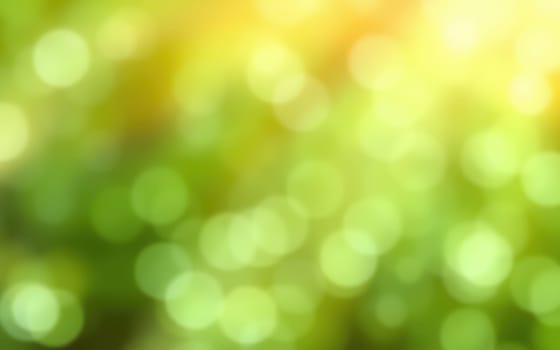 Sunlight streams through lush green foliage, creating a vibrant and tranquil atmosphere. The blurred effect enhances the peaceful essence of this outdoor scene.