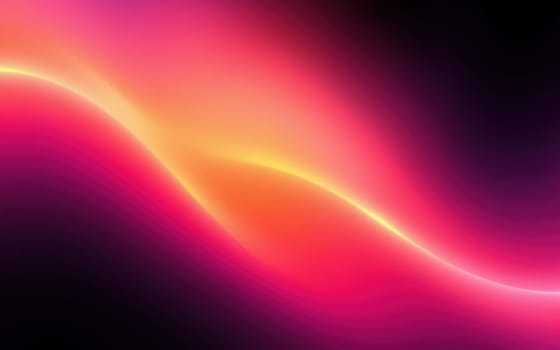 Vivid hues of orange, pink, and yellow flow gracefully across a dark backdrop, creating an enchanting visual experience. The swirling design evokes a sense of energy and movement.