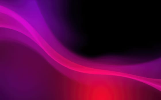 Vibrant waves of color flow across a dark background, showcasing gradients of purple and red. The smooth curves create a dynamic visual effect, evoking energy and movement.