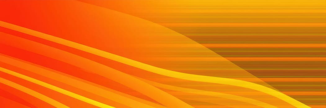 Bright and fluid wave patterns in warm hues of orange and yellow dominate the backdrop, evoking a sense of energy and movement during twilight.