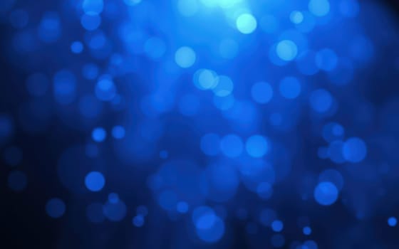 Soft, shimmering blue lights dance across a dark background, creating a mesmerizing bokeh effect that adds depth and intrigue to the visual experience, perfect for artistic projects.