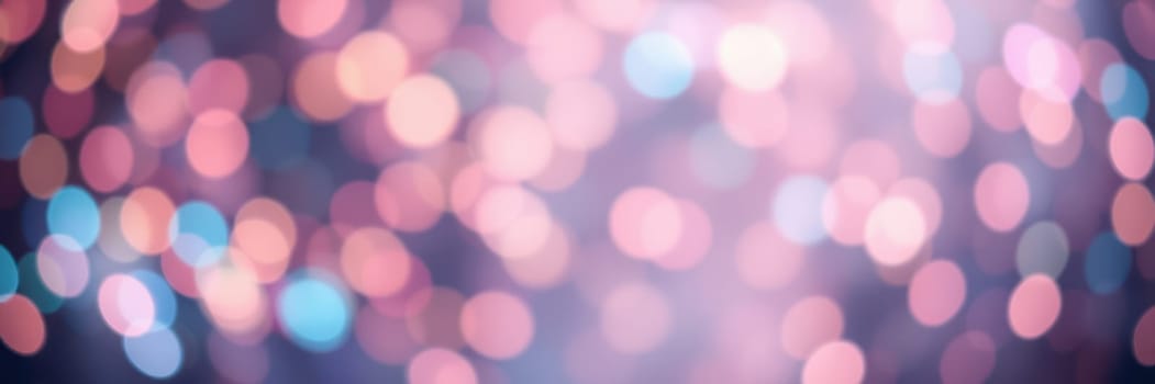 Clusters of colorful bokeh lights shimmer in the background, enhancing the festive mood of a lively nighttime event in an urban setting.