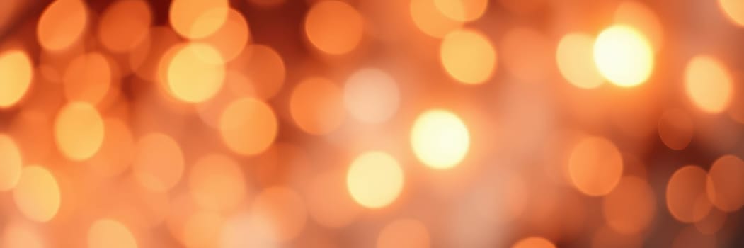 Blurry orange bokeh lights fill the background, creating a cozy atmosphere for an evening gathering, where people enjoy conversations and laughter.