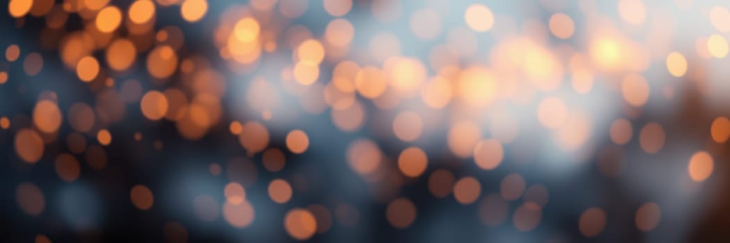 Soft orange and blue bokeh lights blend together, creating a captivating and dreamy effect that evokes a sense of wonder and creativity in the background.