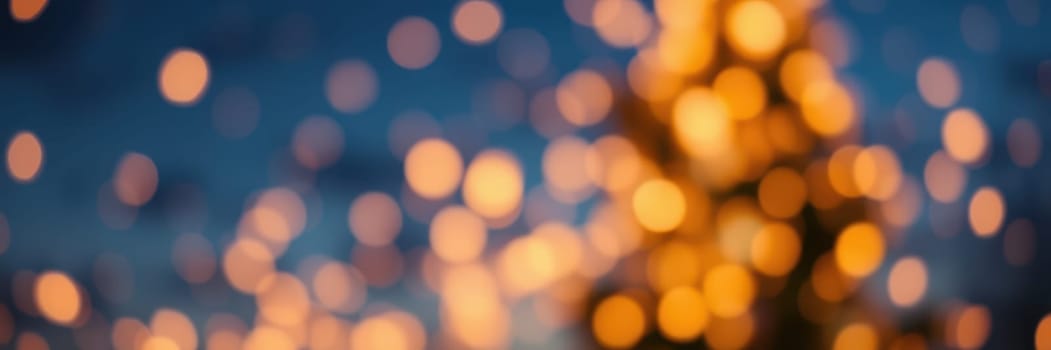 Soft bokeh lights create a warm and inviting atmosphere under the night sky, enhancing the mood of an outdoor gathering filled with laughter and conversation.