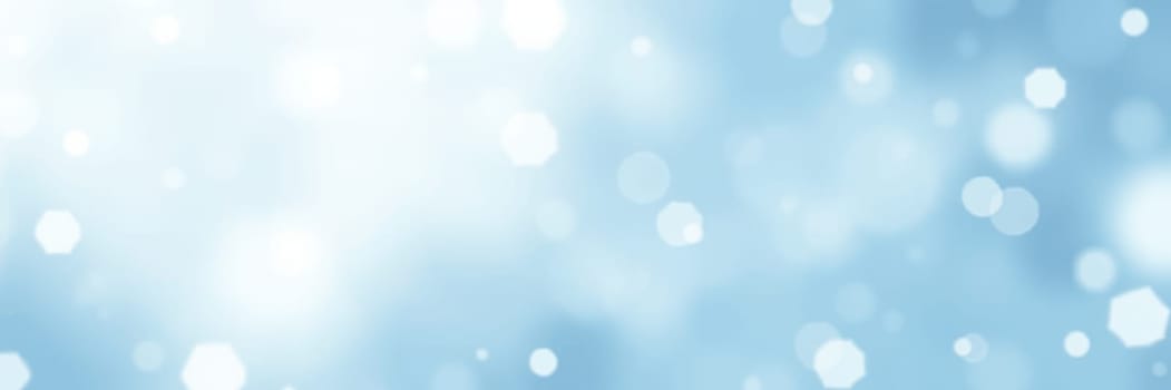 A captivating blue background features shimmering bokeh effects and soft light glimmers, creating an enchanting and serene ambiance perfect for various design projects.