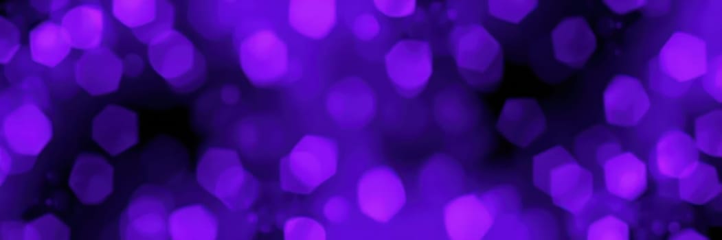 Rich purple bokeh lights illuminate the surroundings, adding a festive charm to a vibrant city atmosphere during a night celebration, creating a captivating visual experience.