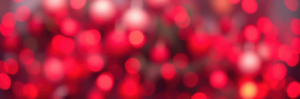 Festive red bokeh lights shimmer and sparkle, creating a warm and inviting atmosphere, perfect for gatherings or celebrations during the holiday season.
