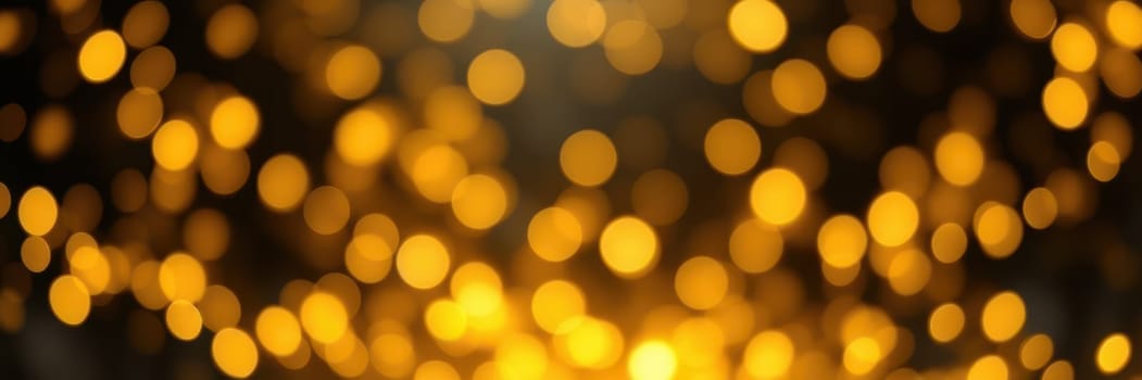 Soft golden lights create a magical ambiance, illuminating the night during a joyful celebration. The bokeh effect adds a dreamlike quality to the atmosphere.