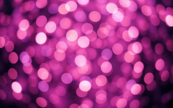 Bright purple bokeh lights fill the atmosphere during a nighttime event, enhancing the vibrant mood. The soft glow creates a dreamy ambiance that captivates the audience.