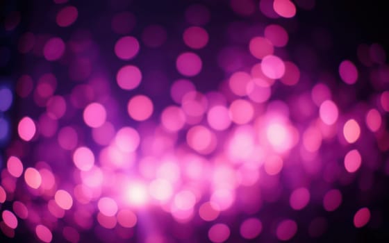 A mesmerizing display of colorful bokeh lights fills the background, creating a lively and festive atmosphere during an evening event. The shimmering lights vary in size and intensity.