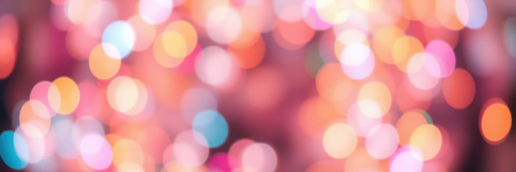 Bright, colorful bokeh lights fill the background, creating a joyful and vibrant atmosphere typical of celebrations during nighttime gatherings or events.