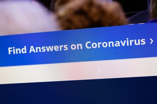 NAMPA, IDAHO - APRIL 14, 2020: cdc talking about finding answers on the coronavirus