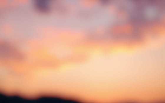 A warm pastel sunset casts soft colors across the sky, blending gentle shades of pink, orange, and purple over a peaceful horizon during twilight.