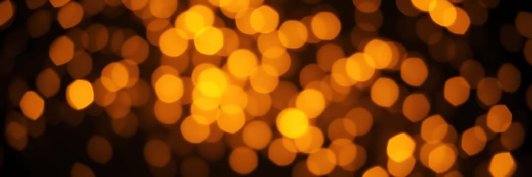 Delicate bokeh lights illuminate the dark space, creating a warm and inviting ambiance that enhances the festive mood of the night event and engages the viewers.